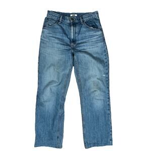 Uniqlo U Lemaire Jeans 30x28 27x32Tag‎ Hemmed Blue 100% Cotton Light Wash